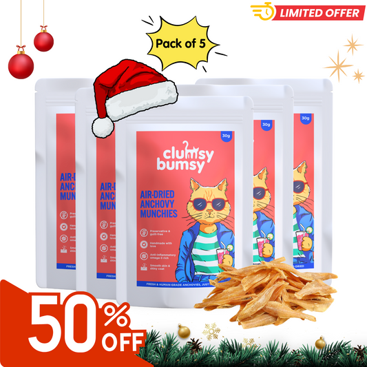 Anchovy Munchies (Air-Dried) - Pack of 5*30g @ 50% Off