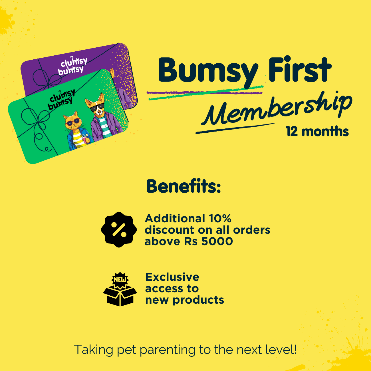 Bumsy First 12 Months Membership